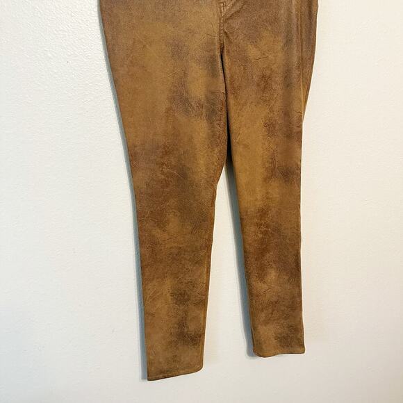 Chico’s Size 1.5 Soft Faux Suede Tan Brown Pull-on Pants Women's Size 10 - Picture 4 of 15